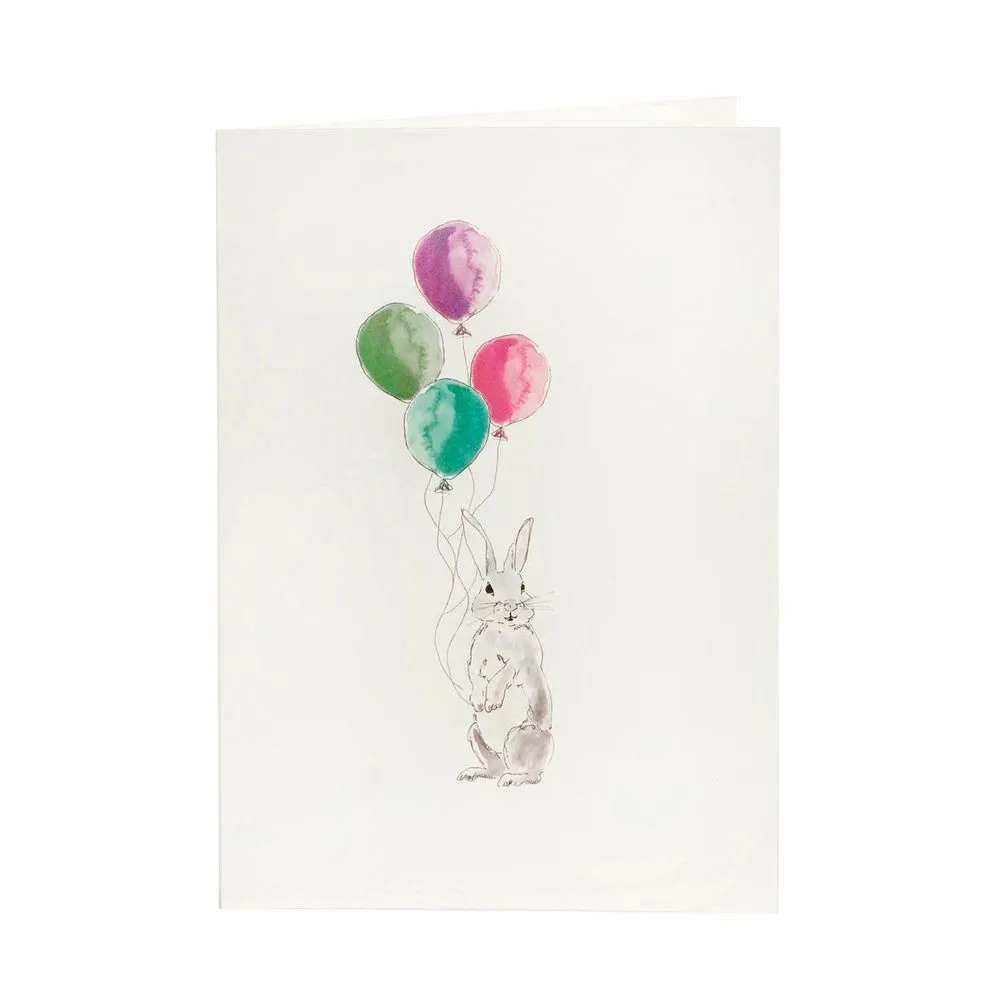 + birthday bunny 0258 card multi 16,5/11,5cm