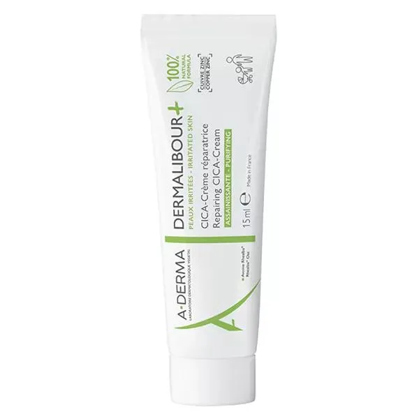 A-Derma Dermalibour+ Cica-Crème Réparatrice Assainissante 15ml