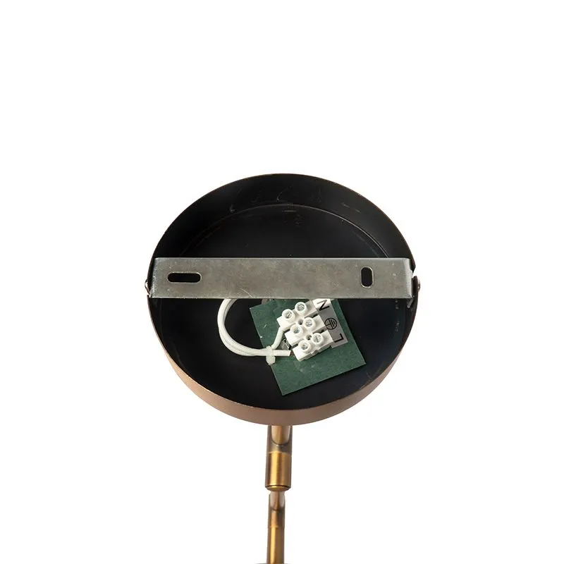 Applique bronze avec abat-jour blanc et bras réglable - Ladas Deluxe