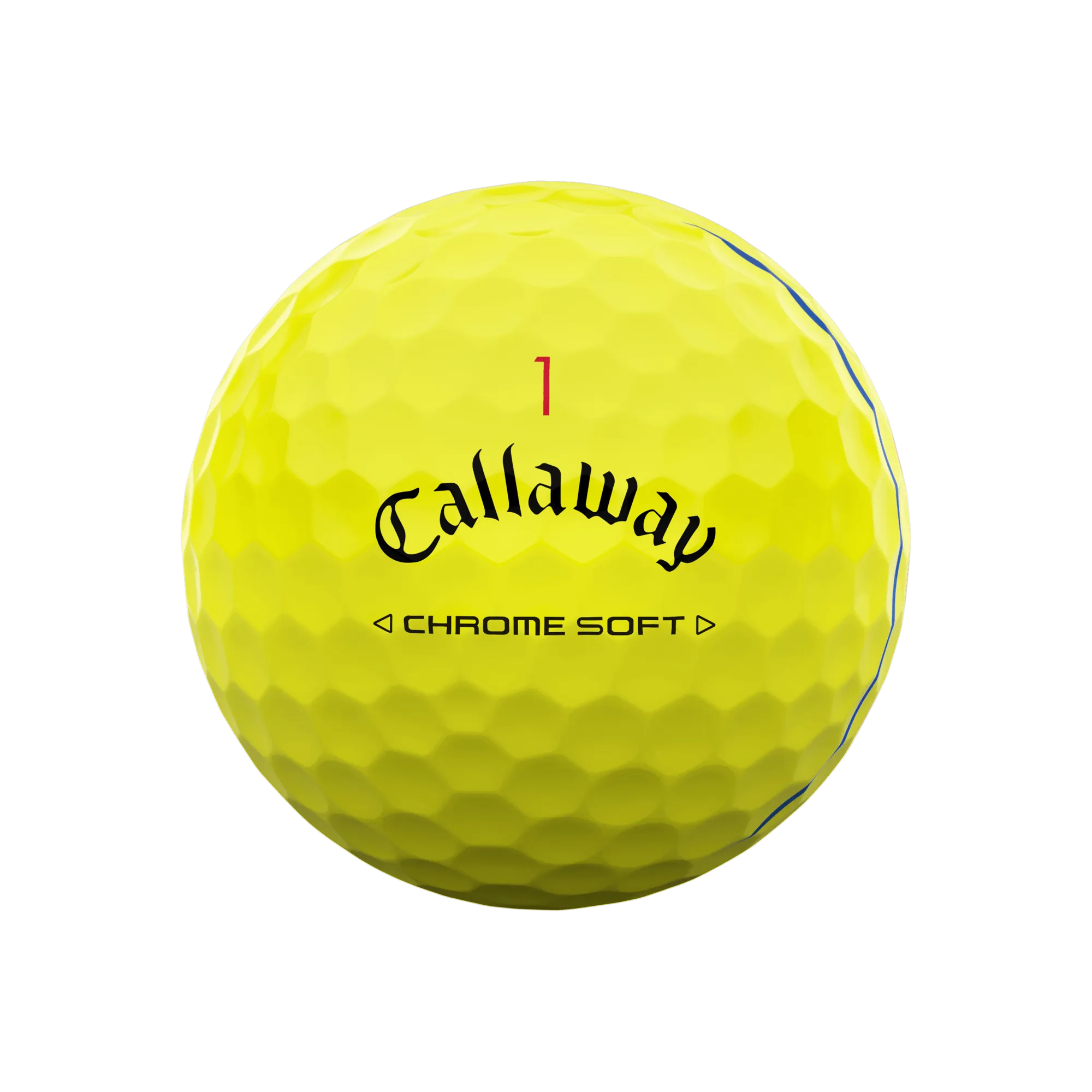 Balles de golf Chrome Soft Triple Track Jaunes