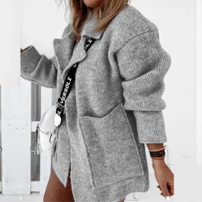 Berengarim | Femme Court Veste Tricoté | Chaud