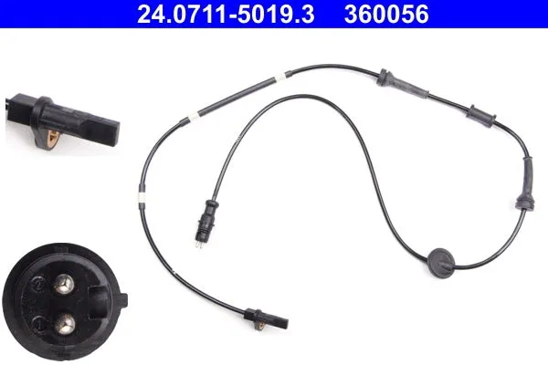 Capteur, vitesse de roue ATE 360056 
