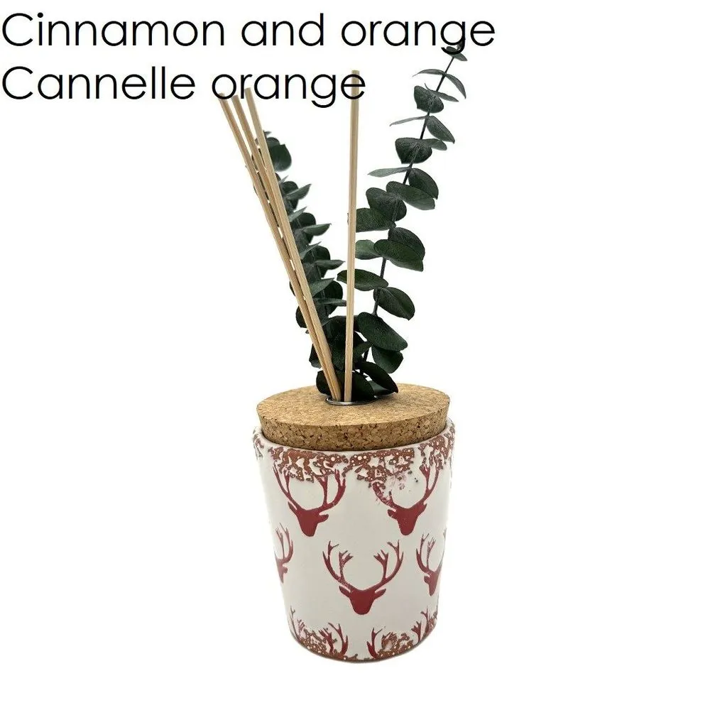 Diffuseur de parfum de noël en céramique de cerf 150ml