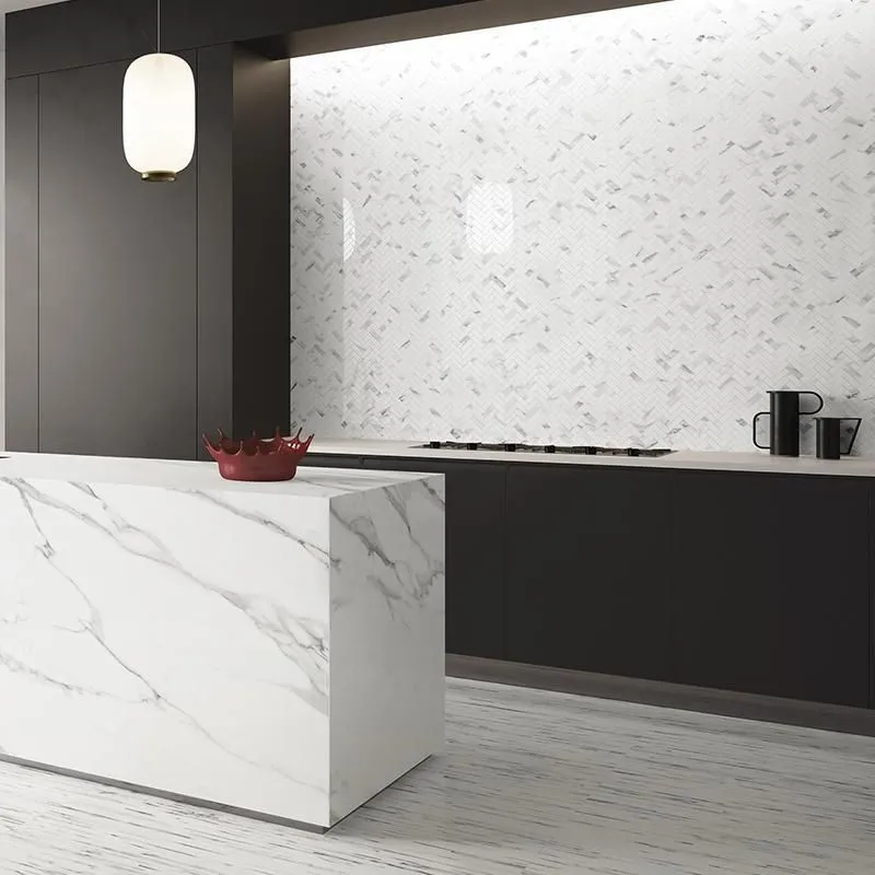 Emilceramica Tele Di Marmo Statuario Michelangelo Brillant 120x278 cm EJP8 | Revêtement mural imitation marbre