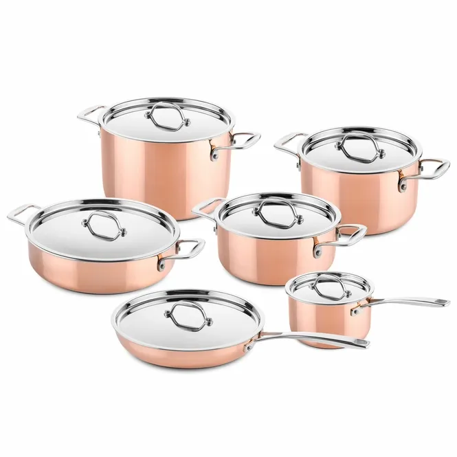 Ensemble de Casseroles Ducq Copper (Lot de 6)