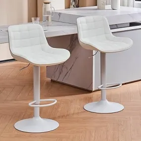 Ensemble de chaises de bar de cuisine utast, chaise de bar pivotante à 