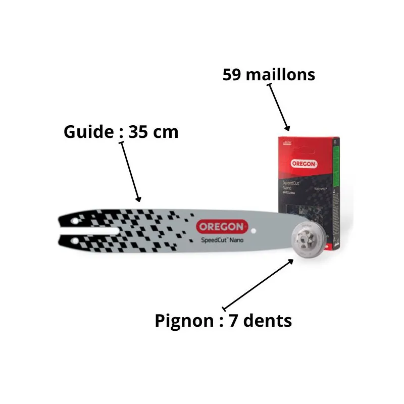 Kit conversion tronçonneuse 35 cm SpeedCut Nano Oregon | 614384