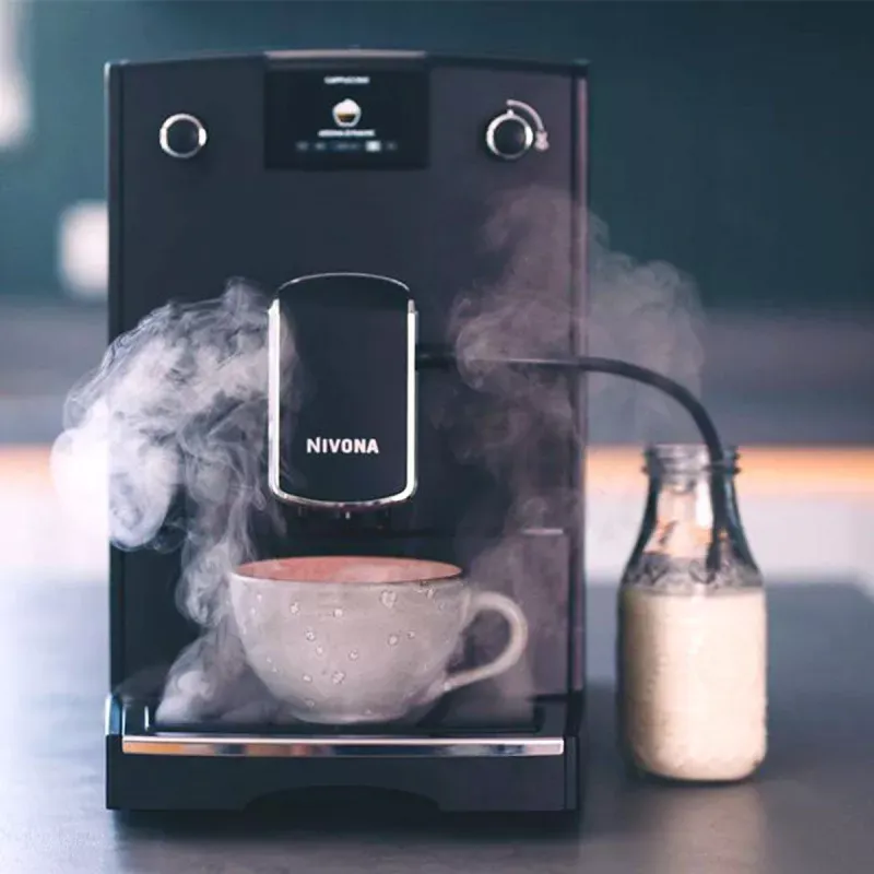 NIVONA SERIE 6 Machine à Café Expresso automatique avec broyeur NICR 695 Cafe Romatica Noir Mat