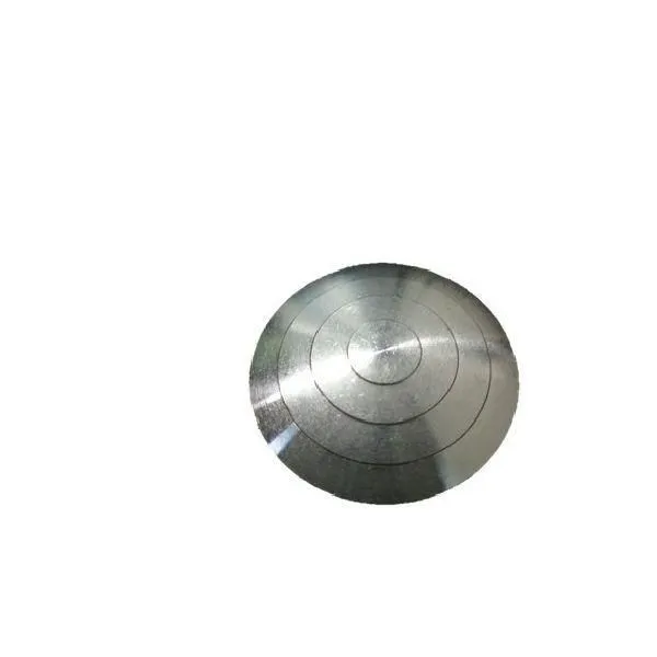 Plots podotactiles rainurés en aluminium brut - 80