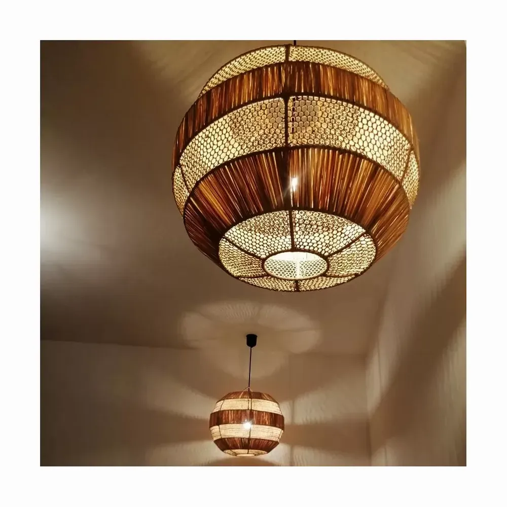 Raffia suspension - honey