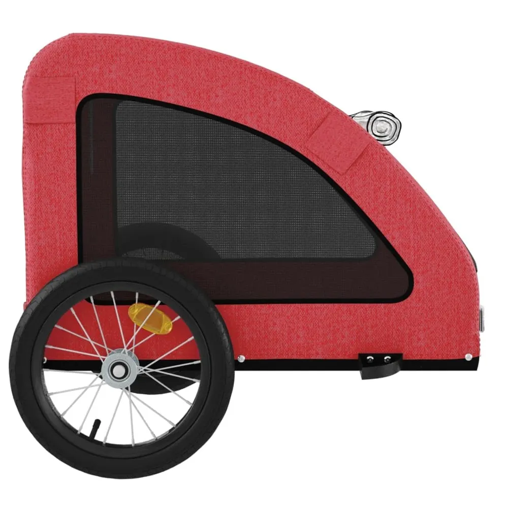 Remorque de vélo pour animaux de compagnie rouge