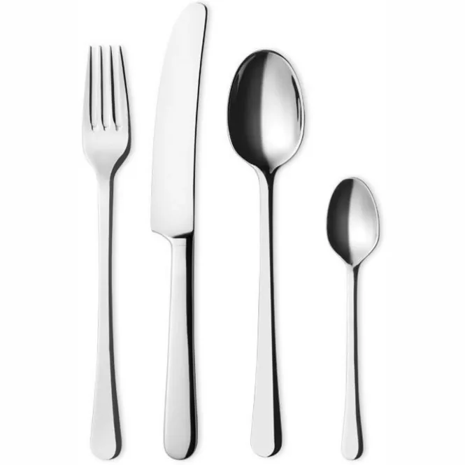 Set de Couverts de Table Georg Jensen Copenhagen RVS Brillant (Lot de 4)