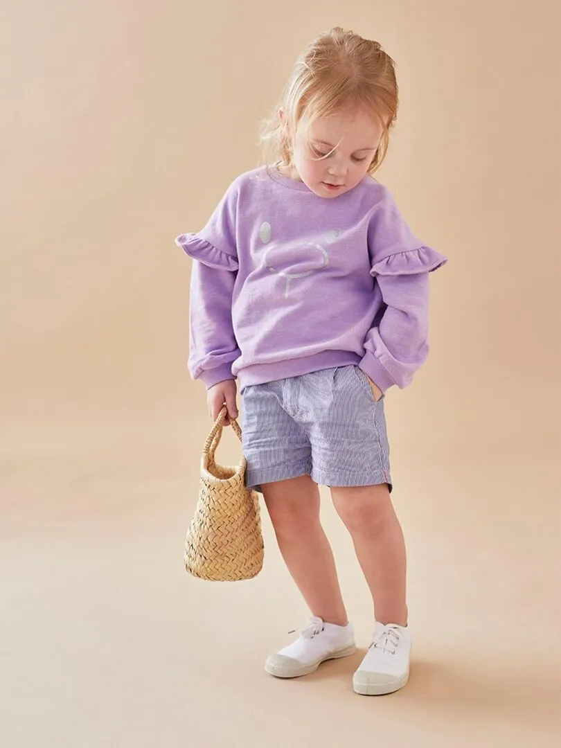 Short rayé, marine/écru Noukie's - Gris
