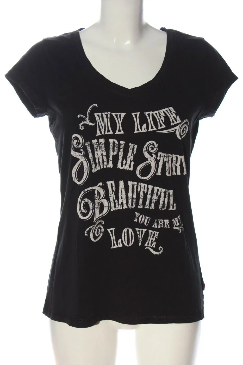 s.Oliver T-shirt imprimé gris clair-blanc lettrage imprimé style décontracté