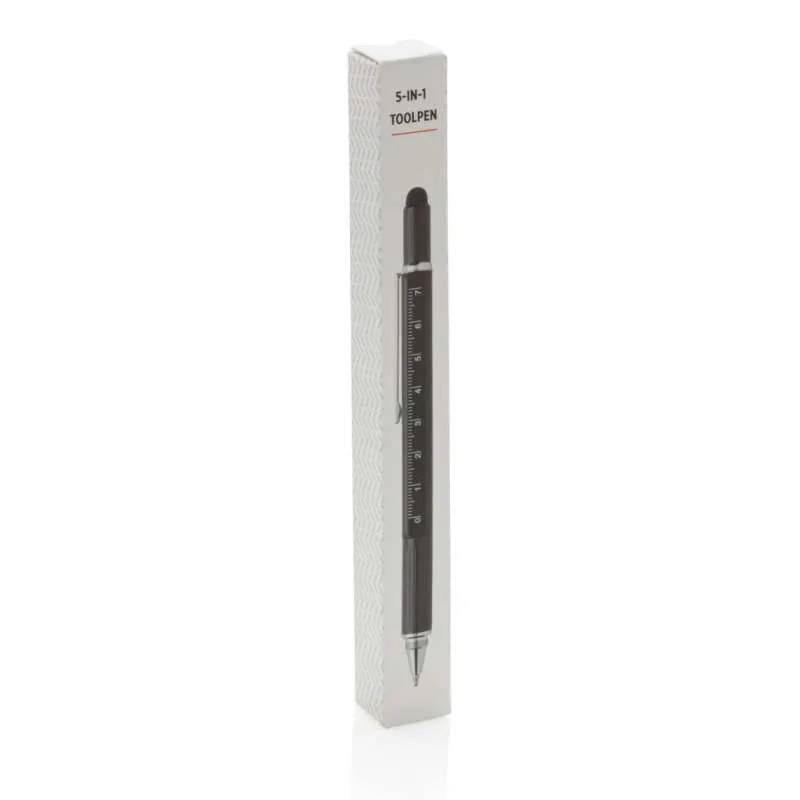 Stylo outil 5 en 1 en aluminium