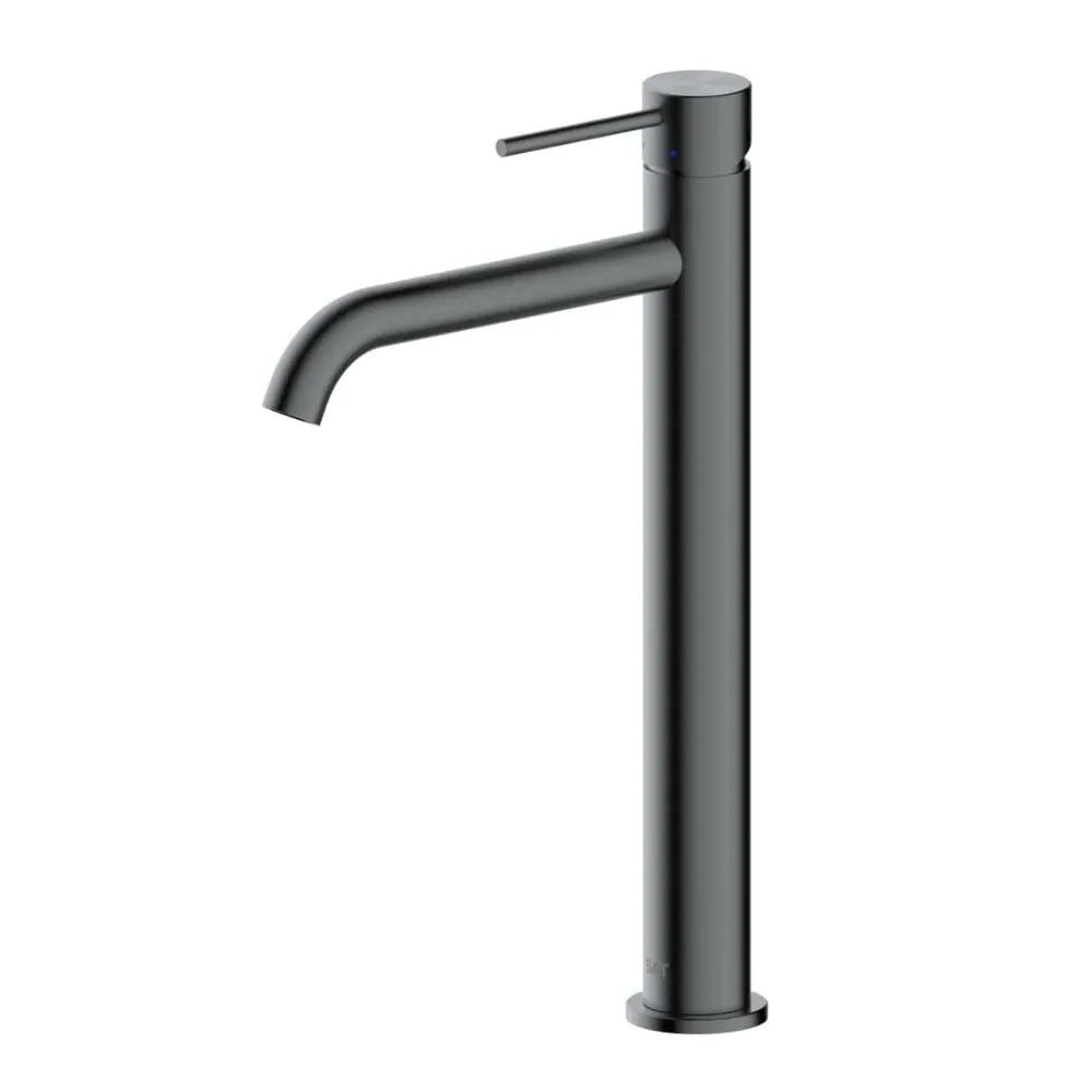 Swiss Aqua Technologies Aurum mitigeur lavabo 30,8 cm à levier en acier inoxydable, sans vidage, métal brossé (SATBAUR285BGM)