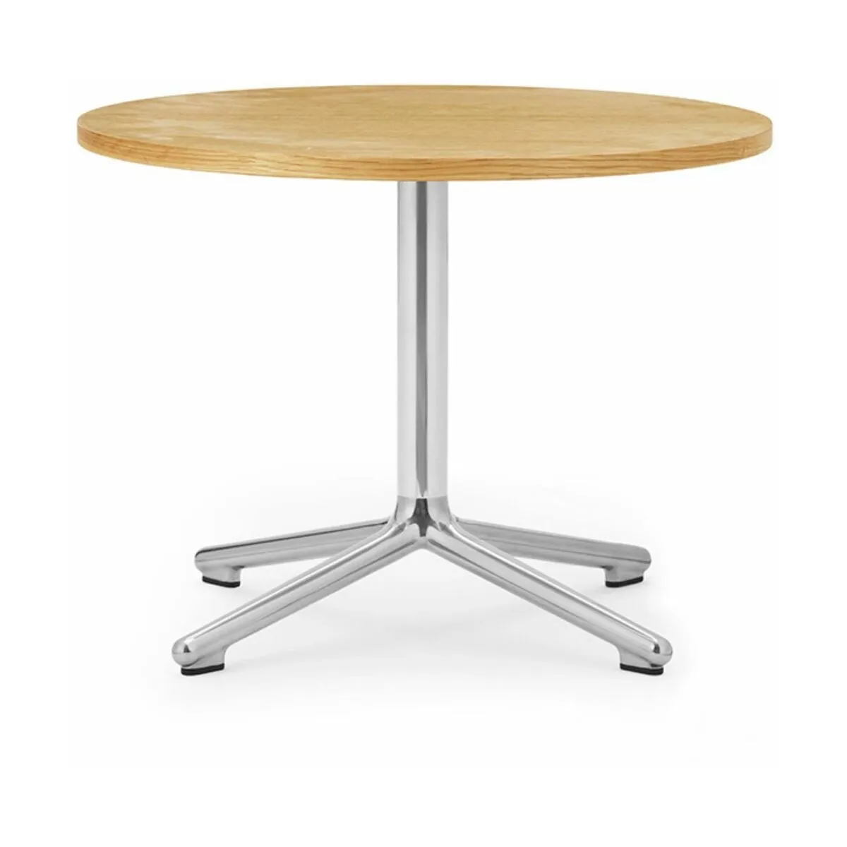 Table basse en aluminium et en chêne 60 cmLunar Oak