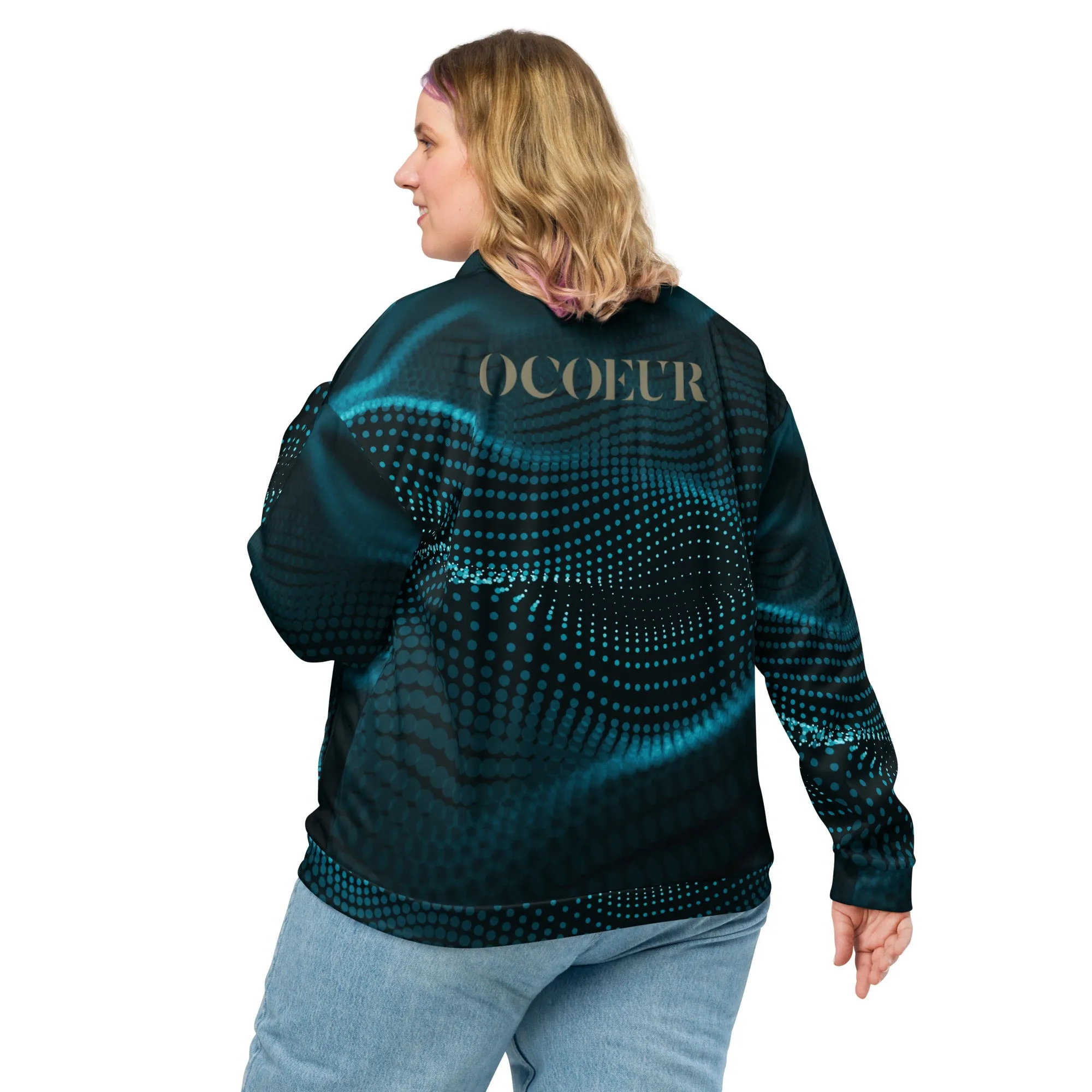 Veste de bombardier O'coeur  Bleu Céleste 