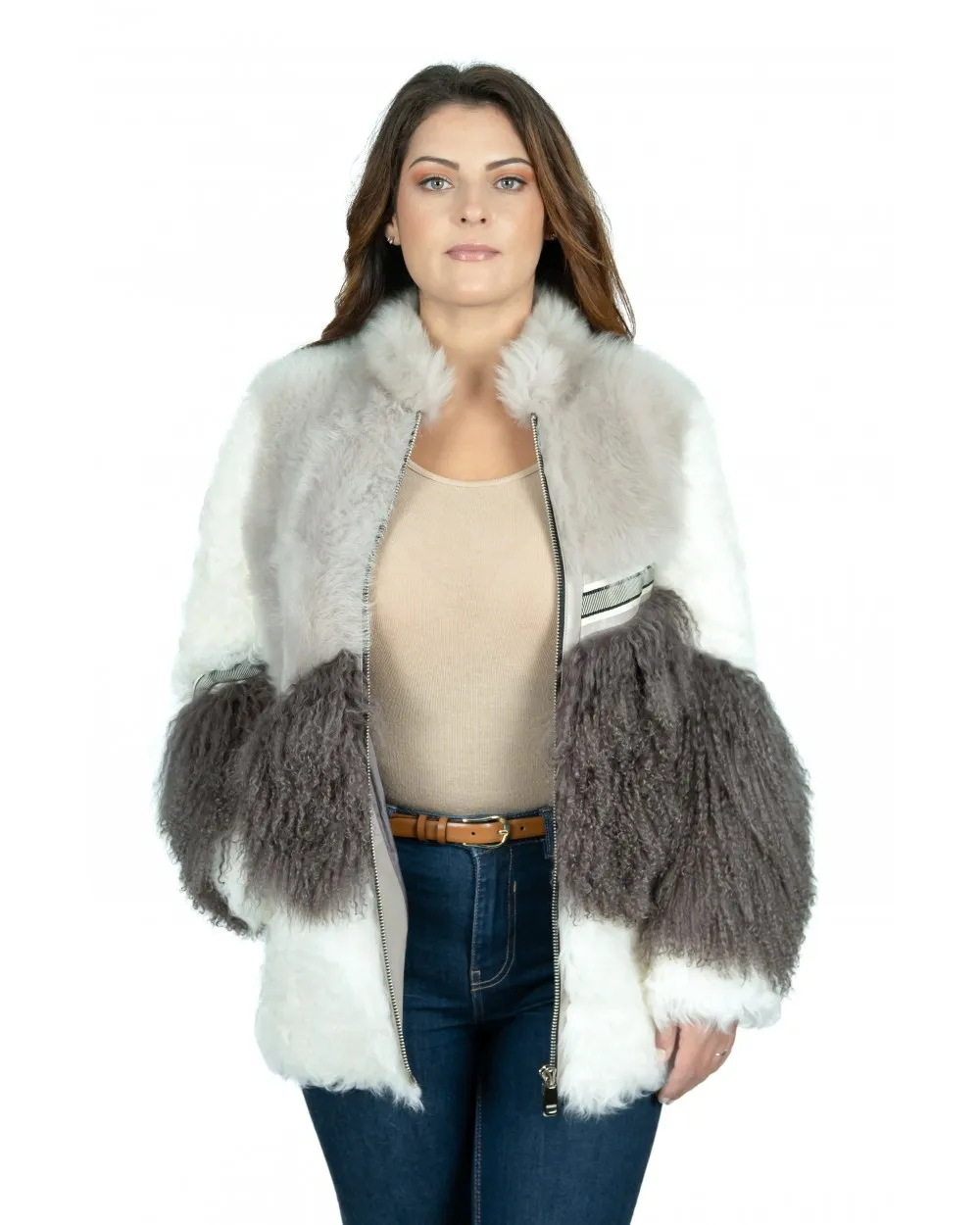 VESTE PEAU LAINEE MOUTON