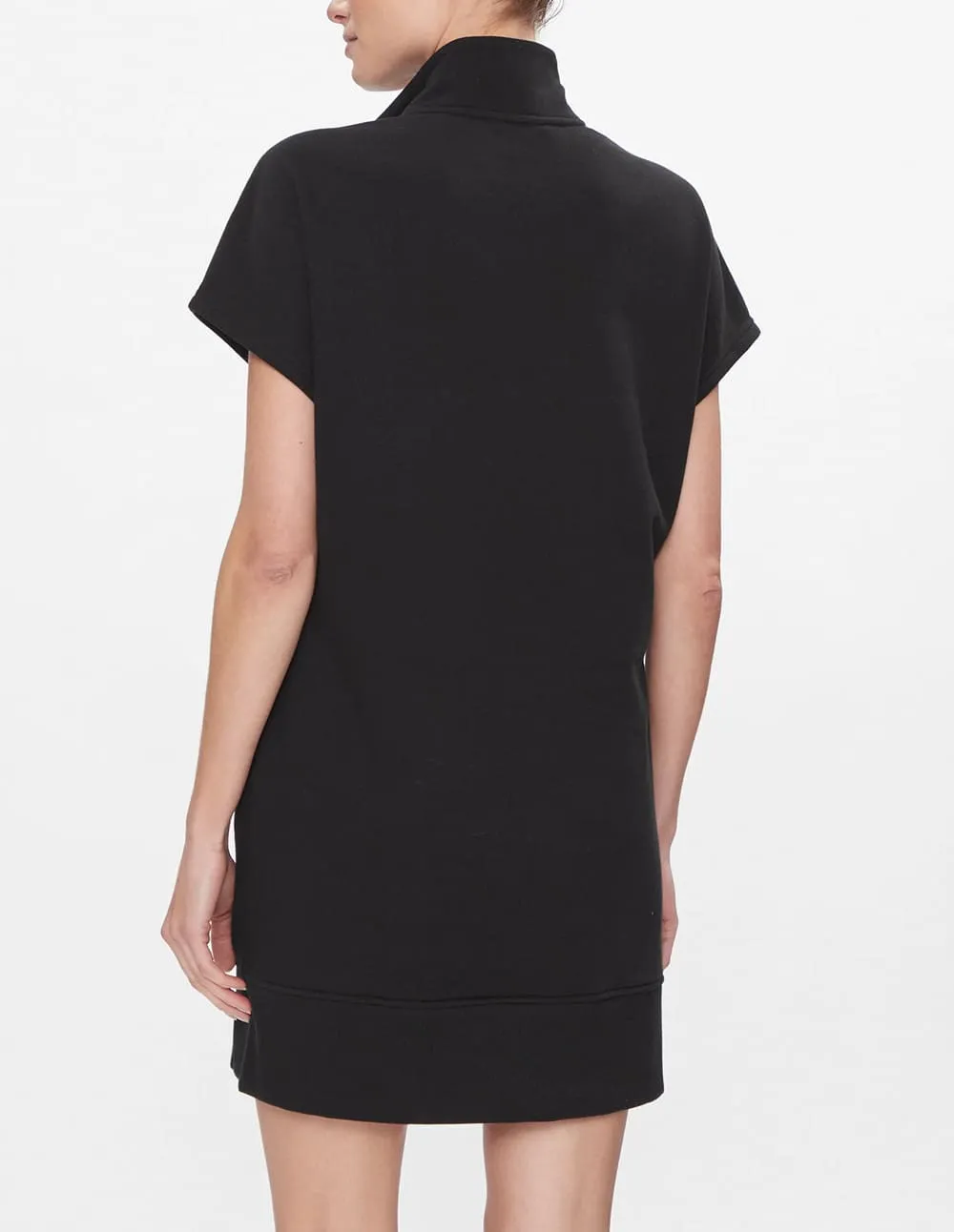 Vestido Donna Karan Metallic Bubble Logo Negro Mujer